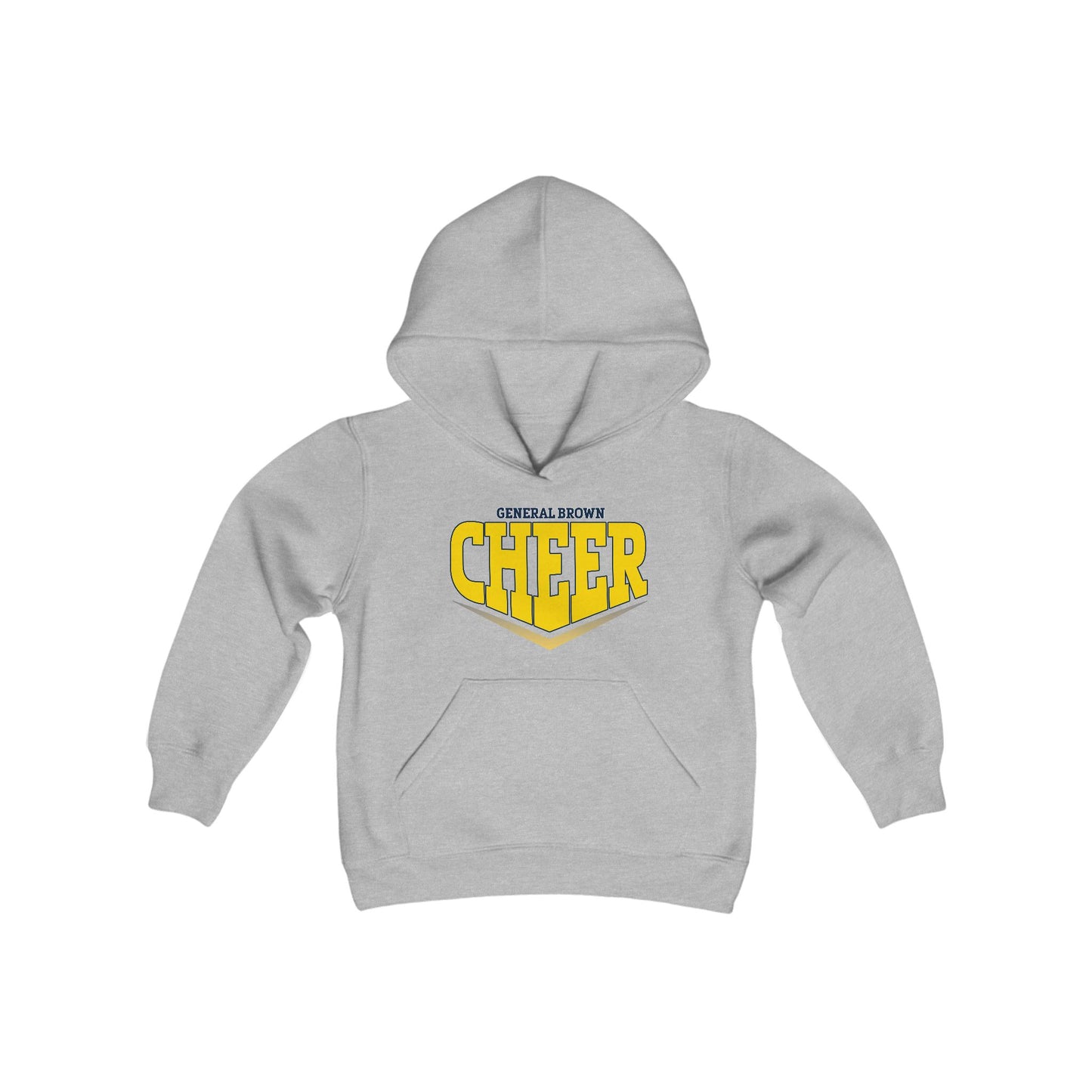 Youth Cheer Hoodie - General Brown Cheer Sweatshirt