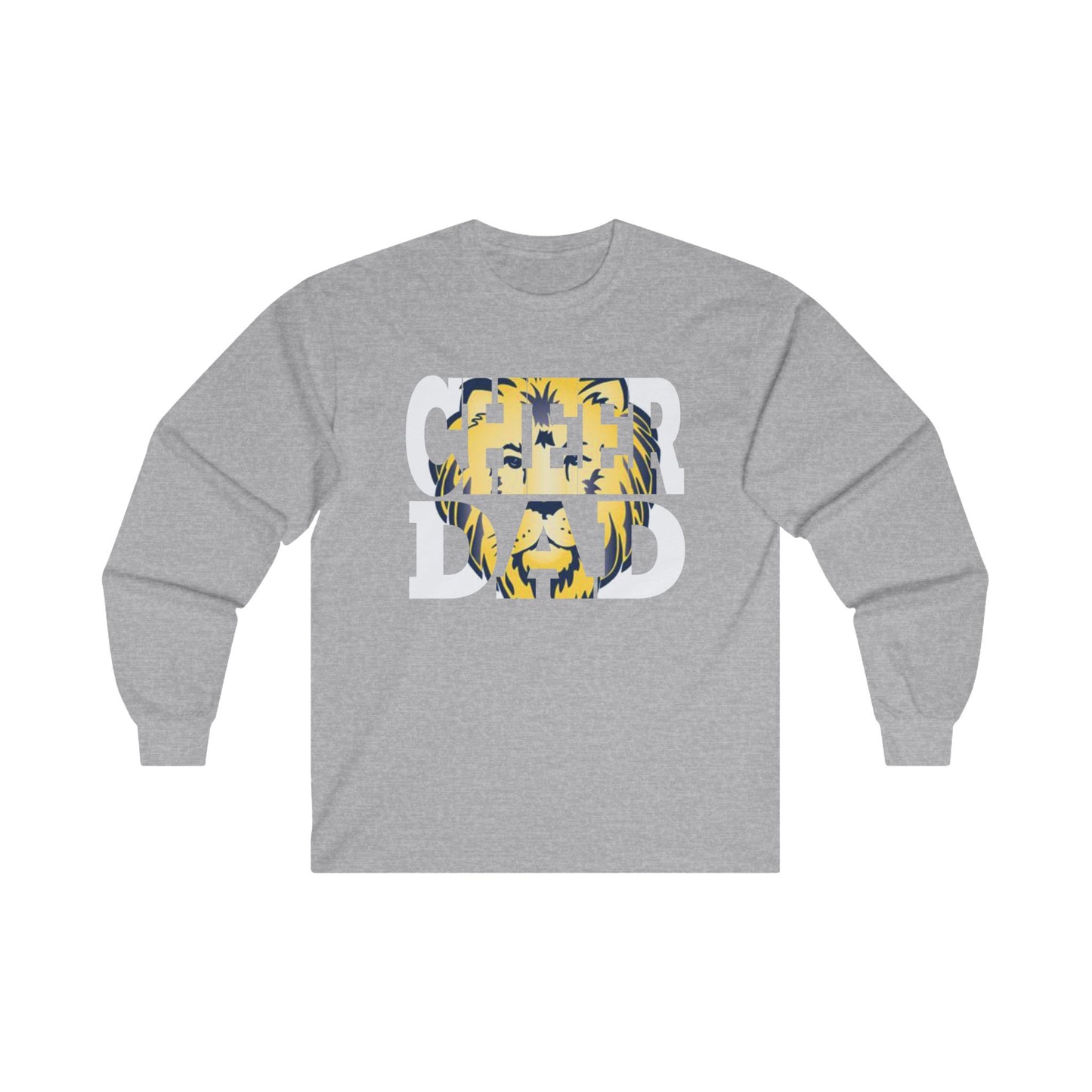 Cool Dad Lion Graphic Long Sleeve Tee - Perfect Gift for Father's Day