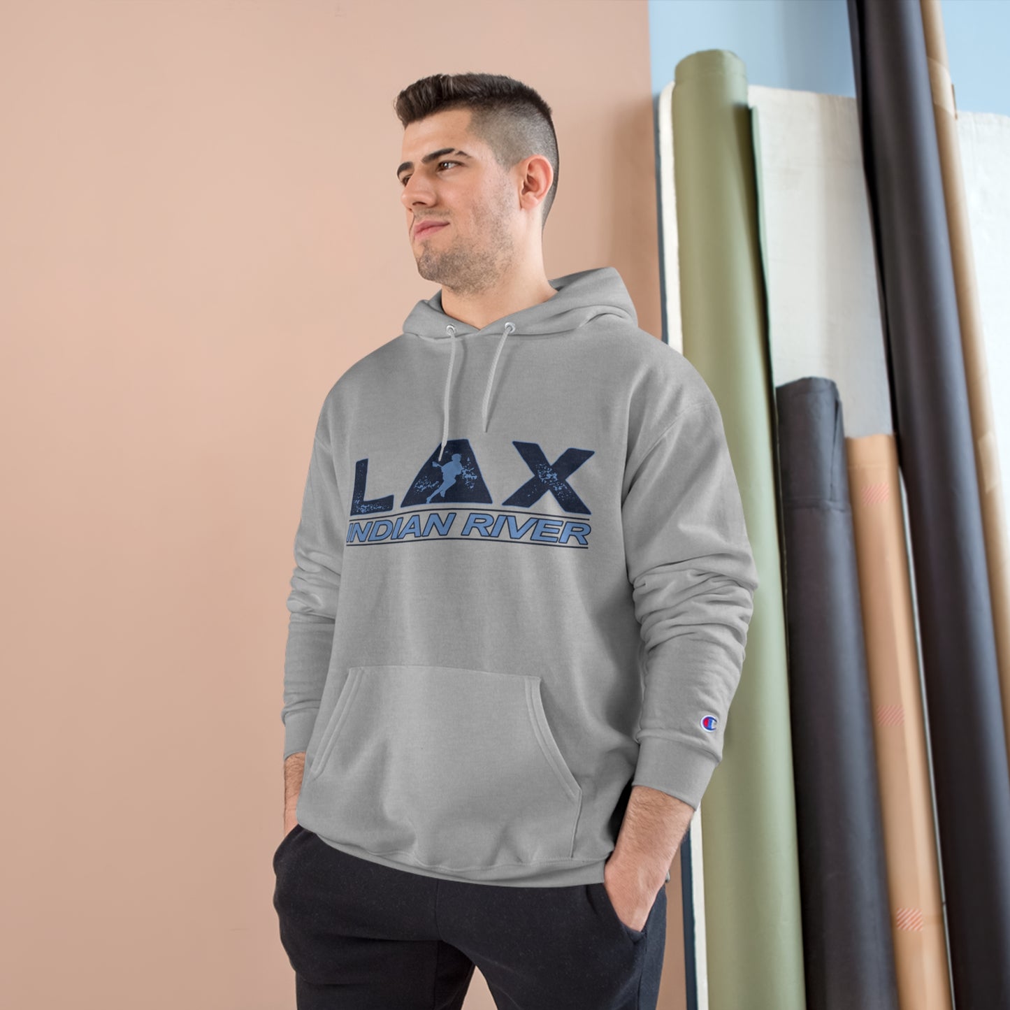 LAX Indian River Champion Hoodie - Cozy Comfort for Travel Enthusiasts