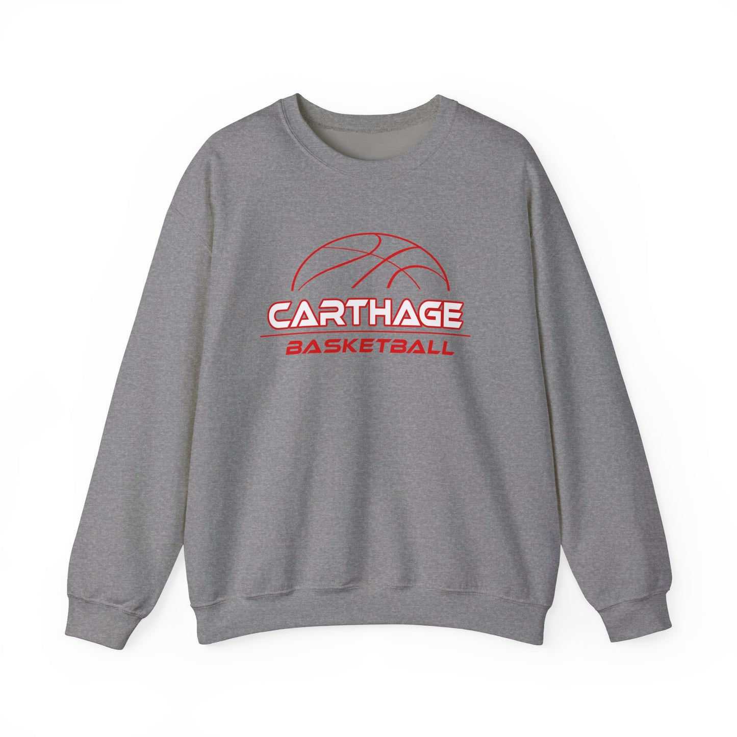 Carthage Basketball Unisex Heavy Blend Crewneck Sweatshirt - Cozy Sportswear for Fans