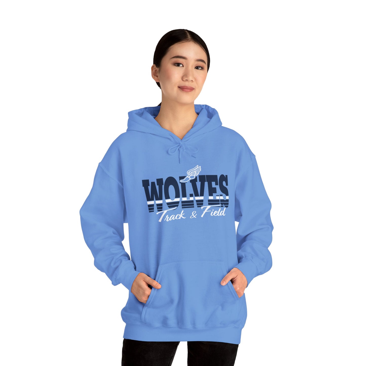 Wolves Track & Field Hoodie - Unisex Heavy Blend Sweatshirt for Athletes