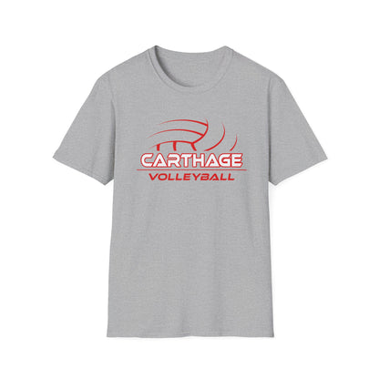 Carthage Volleyball Unisex Softstyle T-Shirt - Sporty Tee for Team Spirit