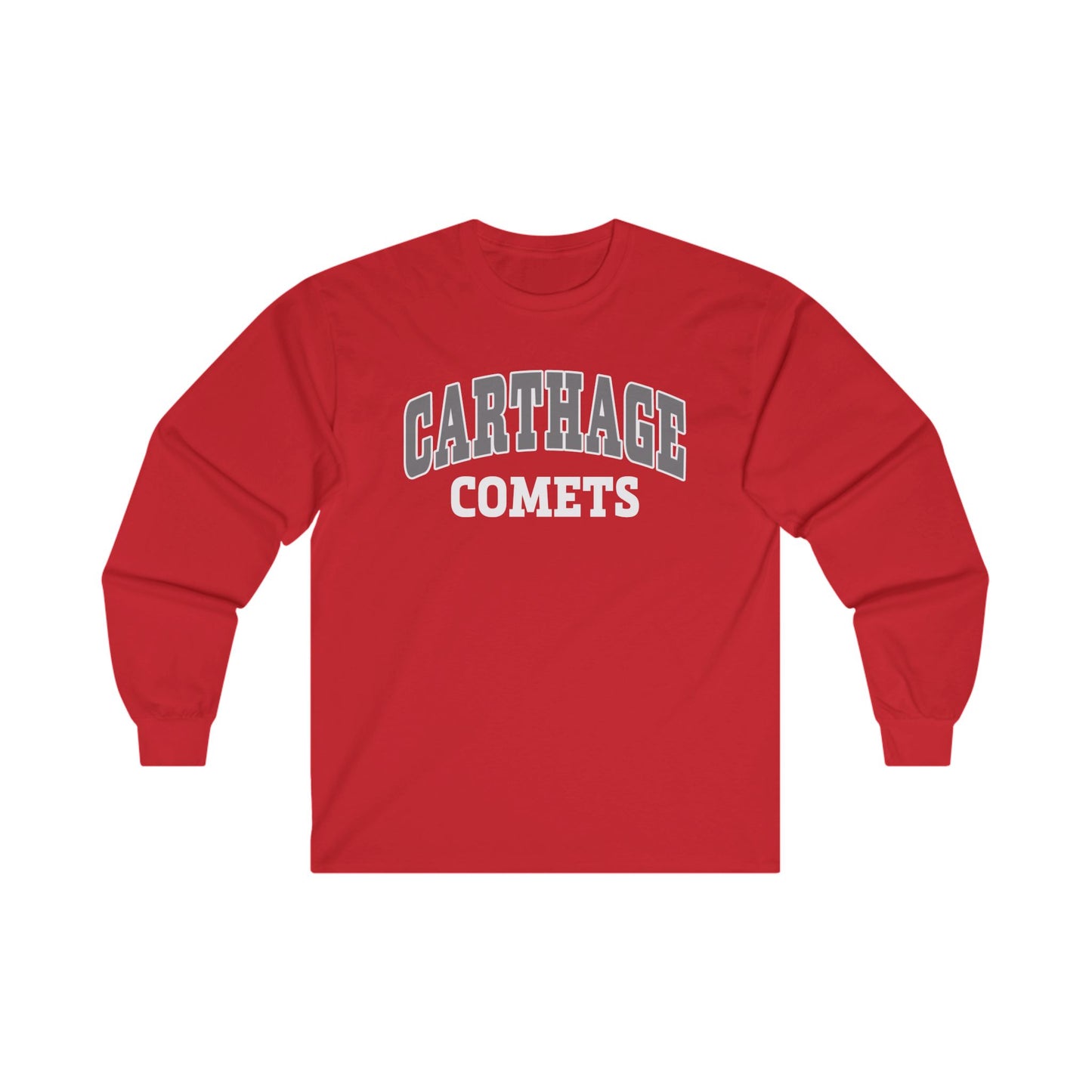 Carthage Comets Unisex Long Sleeve Tee - School Spirit Apparel