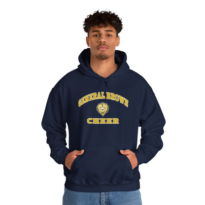 General Brown Cheer Unisex Hooded Sweatshirt - Comfortable Spirit Wear for Fans and Athletes