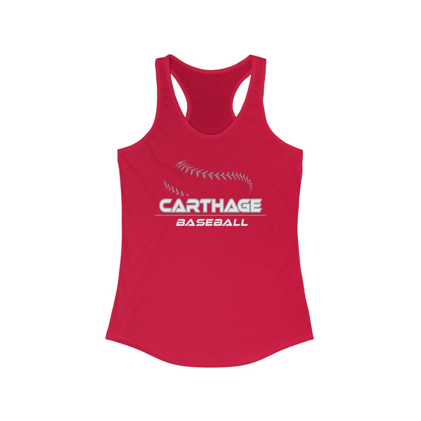 Carthage Baseball Women's Racerback Tank Top - Perfect for Athletes and Fans