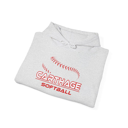 Carthage Softball Unisex Hooded Sweatshirt - Perfect for Team Spirit and Cozy Days