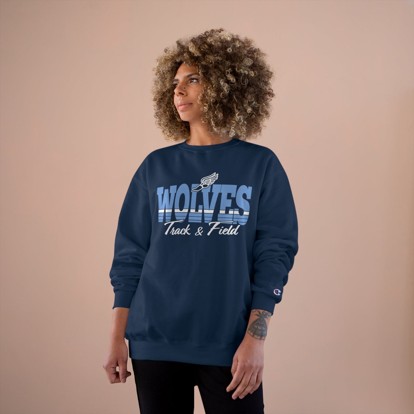 Wolves Track & Field Champion Sweatshirt - Cozy Athletic Wear for Sports Fans