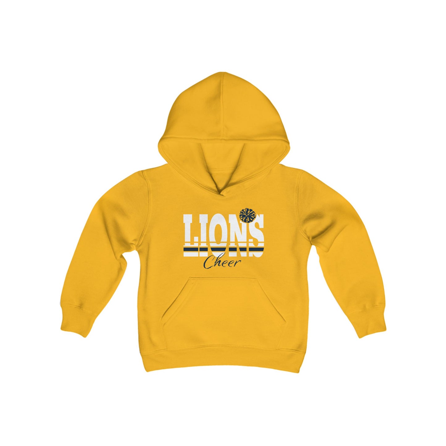 Youth Lions Lacrosse Hoodie - Cozy Sports Sweatshirt for Young Athletes