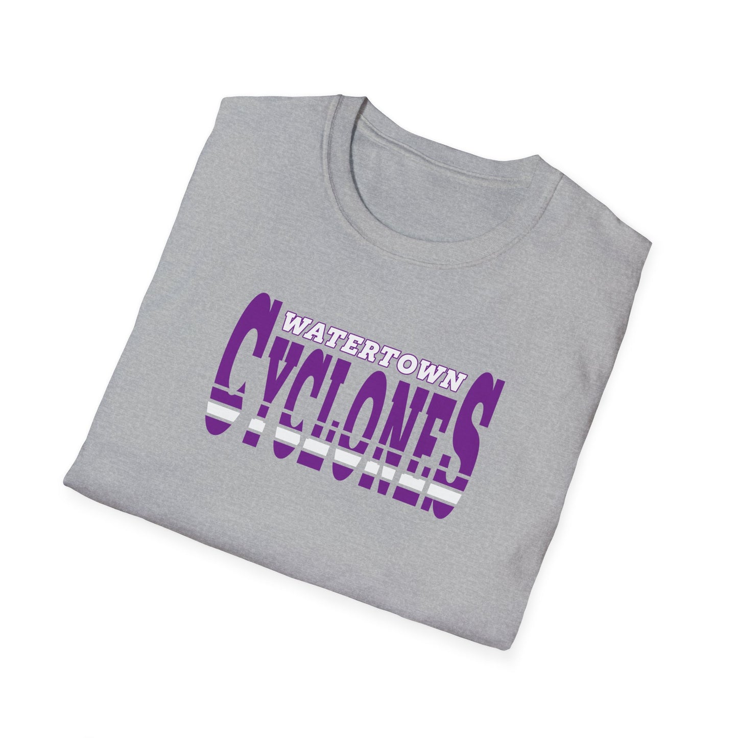 Watertown Cyclones Unisex Softstyle T-Shirt - Perfect for Sports Fans & Team Spirit