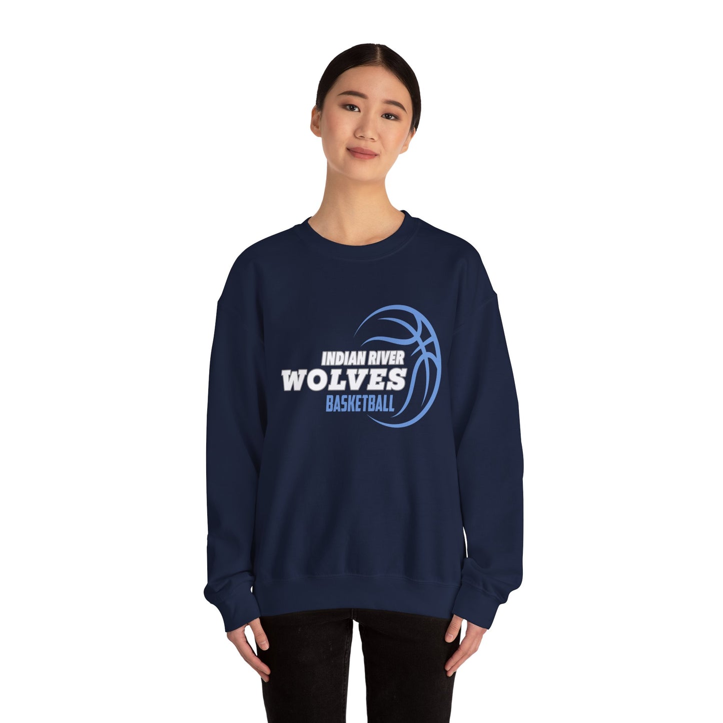 Indian River Wolves Basketball Crewneck - Customizable