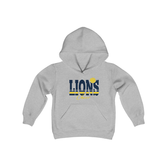 Youth Lions Lacrosse Hoodie - Cozy Sports Sweatshirt for Young Athletes