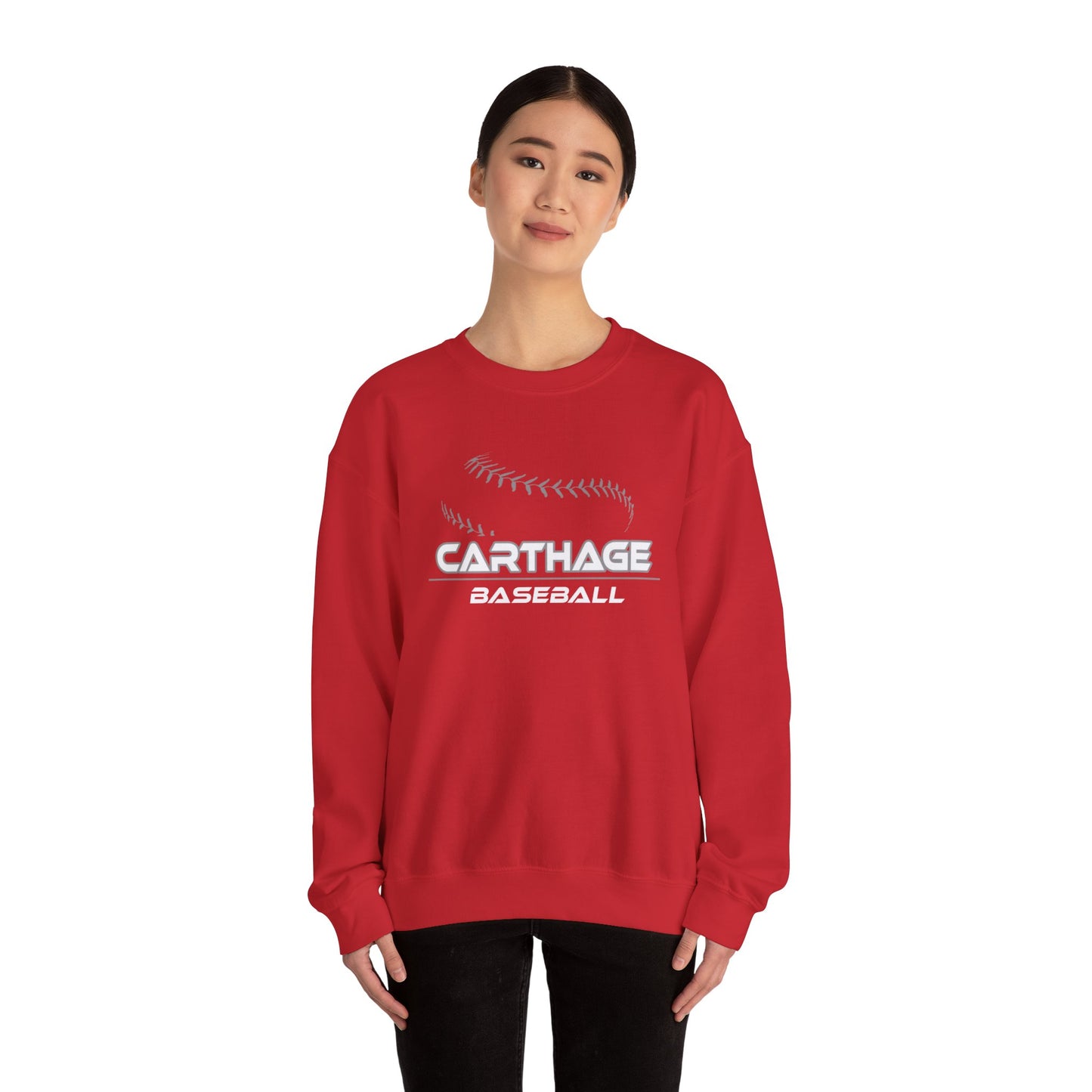 Carthage Baseball Unisex Heavy Blend Crewneck Sweatshirt