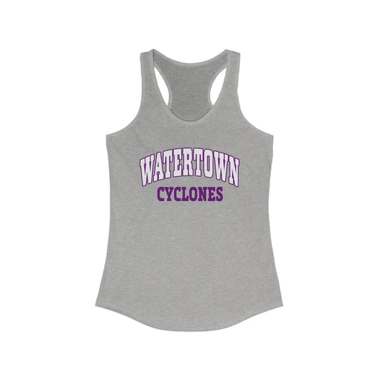 Watertown Cyclones Women's Racerback Tank - Perfect for Summer Activities