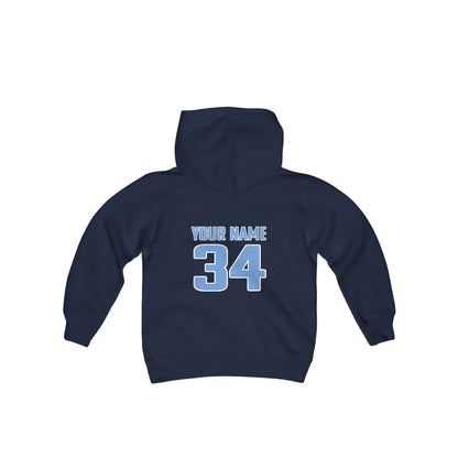 Youth Personalized Basketball Hoodie - Gildan