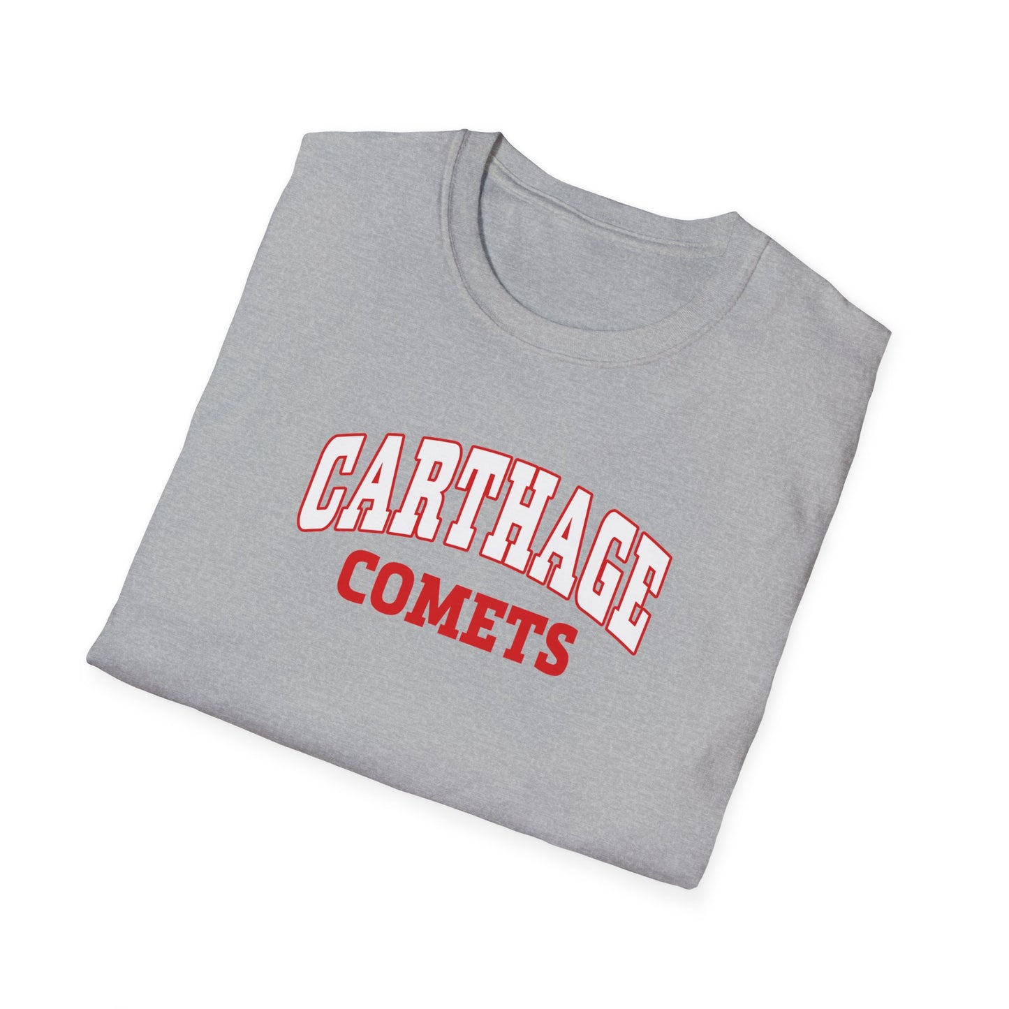 Carthage Comets Unisex Softstyle T-Shirt - Casual Athletics Wear