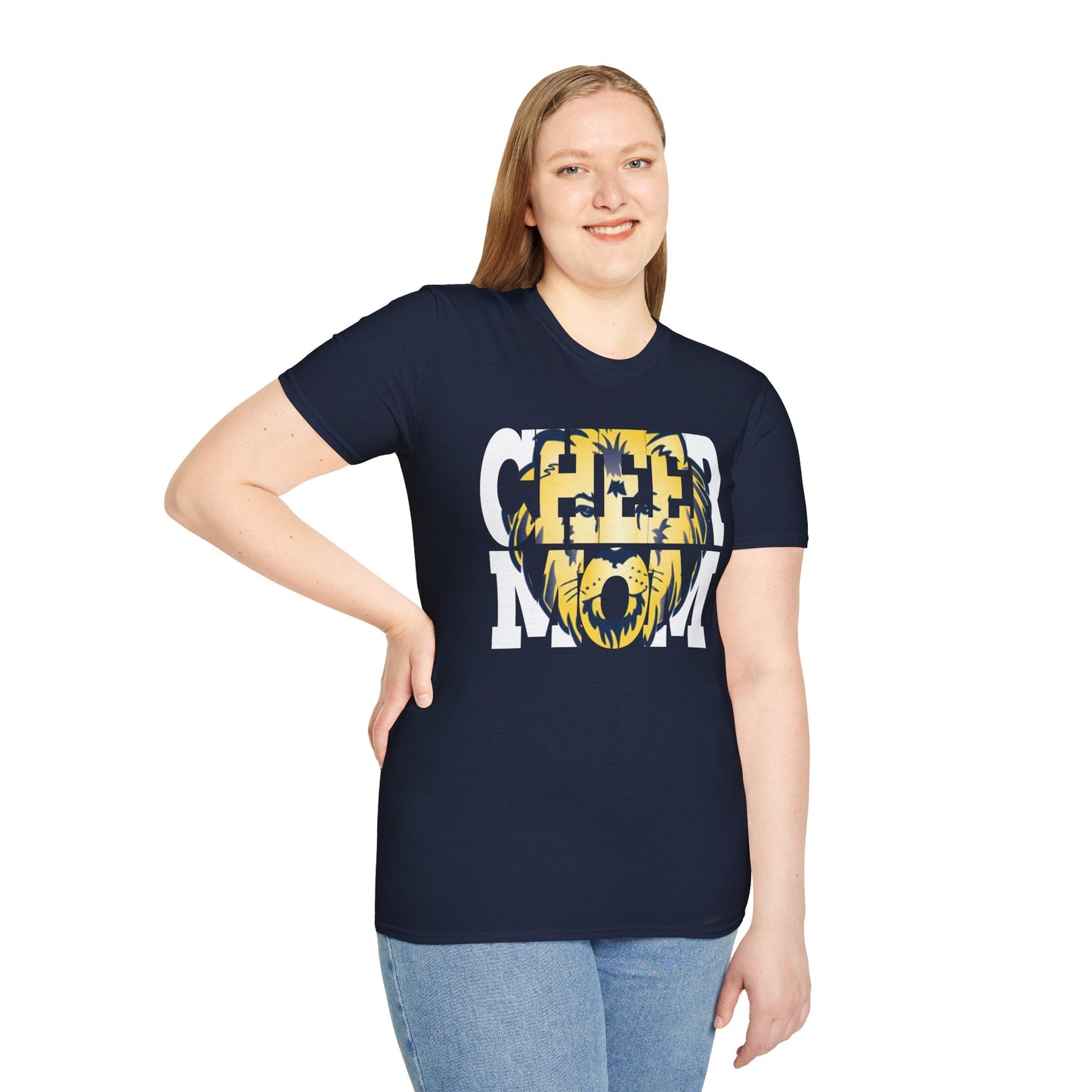 Cheer Mom Unisex Softstyle T-Shirt - Comfortable and Stylish