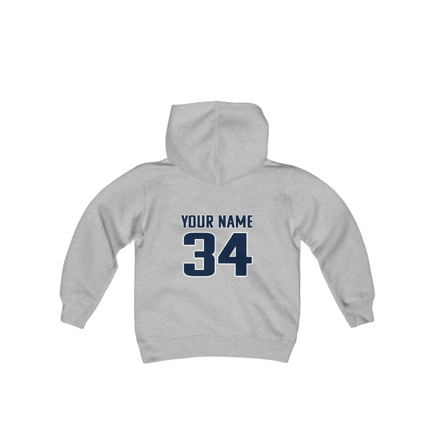 Youth Personalized Basketball Hoodie - Gildan