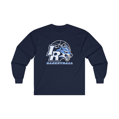 Personalized Basketball Long Sleeve Tee - Gildan