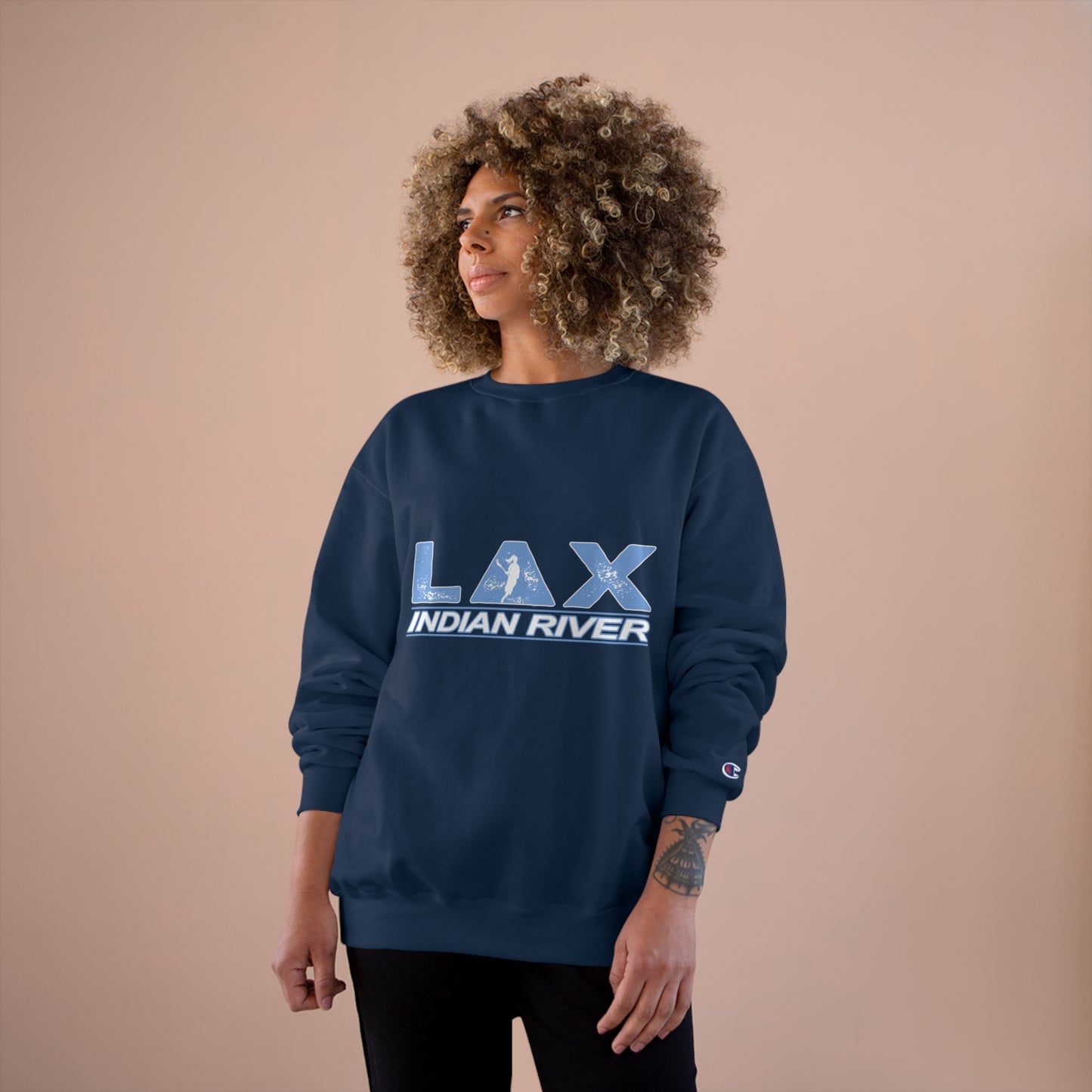 Girls LAX Indian River Champion Sweatshirt - Cozy Travel Apparel