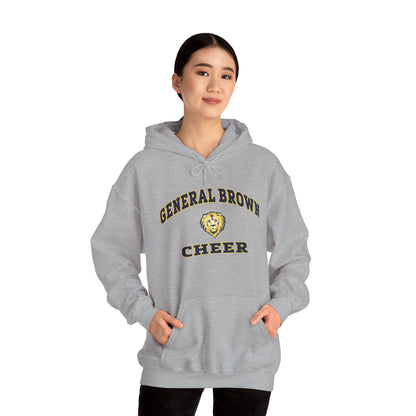 General Brown Cheer Unisex Hooded Sweatshirt - Comfortable Spirit Wear for Fans and Athletes