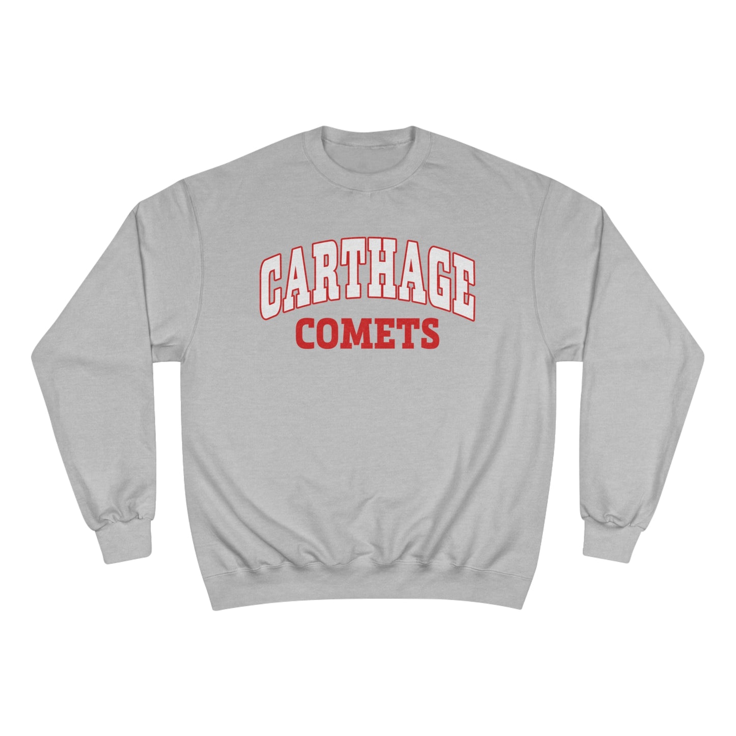 Carthage Comets Champion Sweatshirt - College Style Crewneck for School Spirit