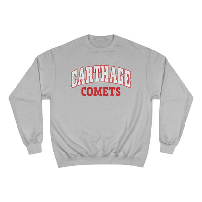 Carthage Comets Champion Sweatshirt - College Style Crewneck for School Spirit