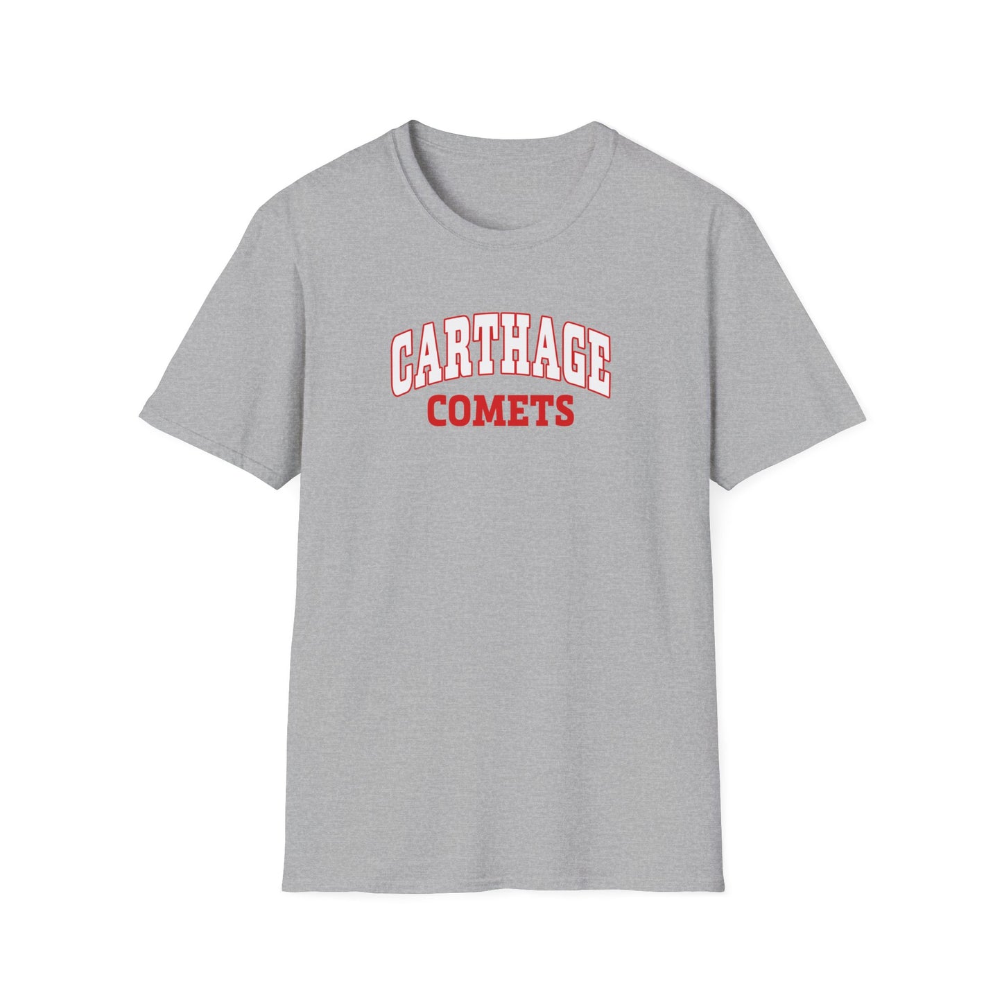 Carthage Comets Unisex Softstyle T-Shirt - Casual Athletics Wear