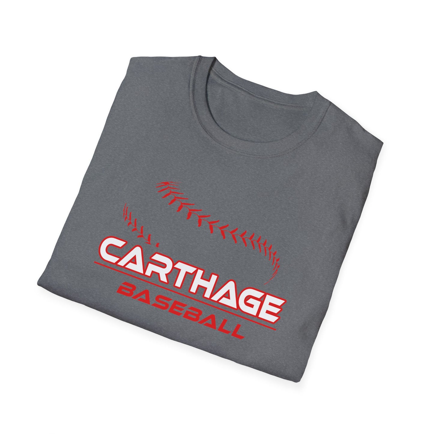 Carthage Baseball Unisex Softstyle T-Shirt - Comfortable Sports Tee for Fans