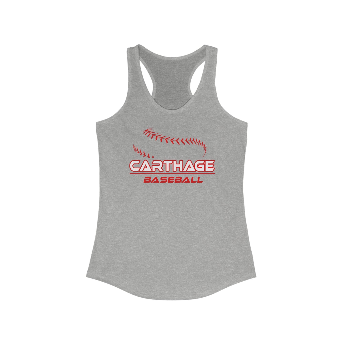 Carthage Baseball Women's Racerback Tank Top - Perfect for Athletes and Fans