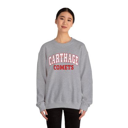 Carthage Comets Unisex Heavy Blend Crewneck Sweatshirt - Cozy Sportswear for Fans