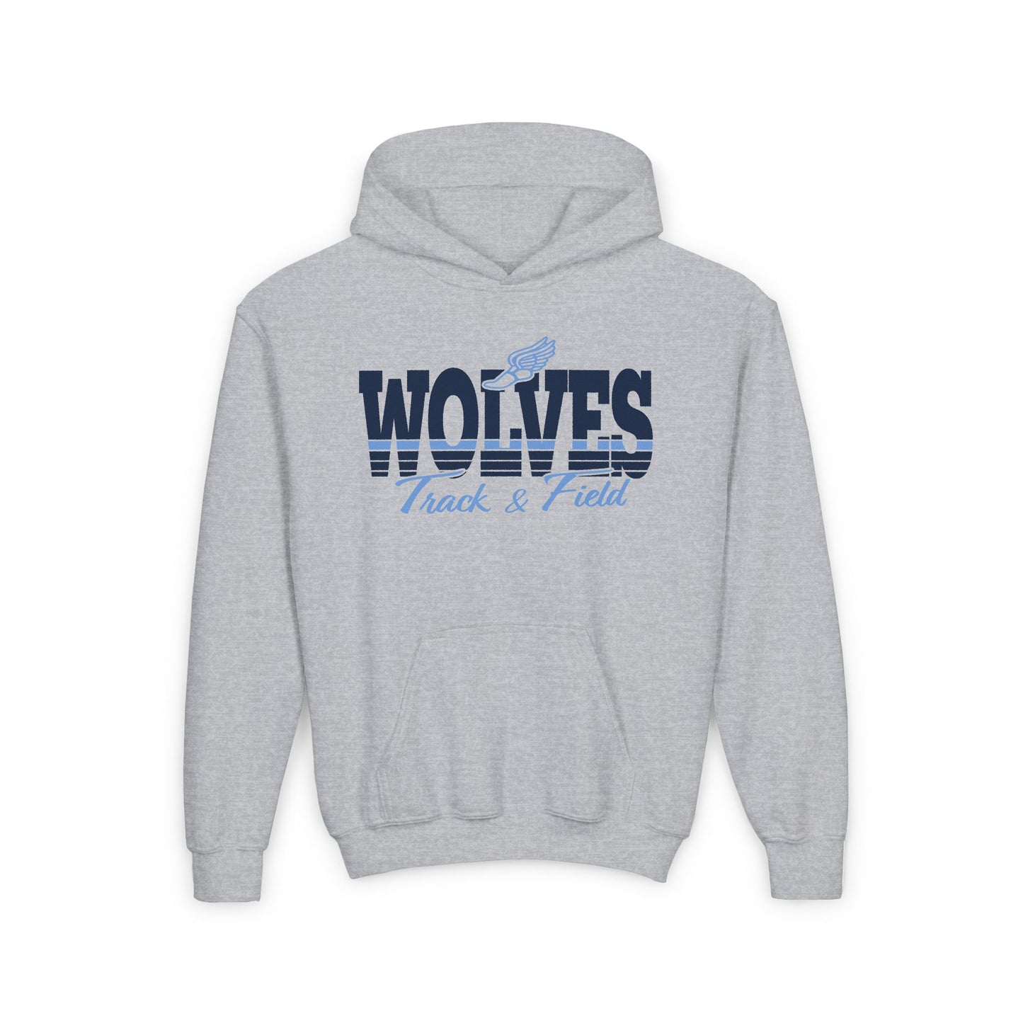 Youth Wolves Track & Field Hooded Sweatshirt - Perfect for Athletes