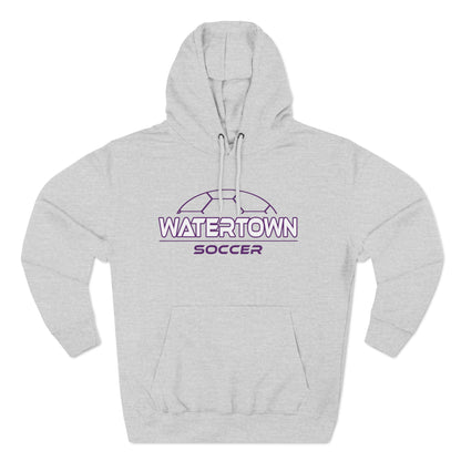 Watertown Soccer Three-Panel Fleece Hoodie - Cozy Team Spirit Wear