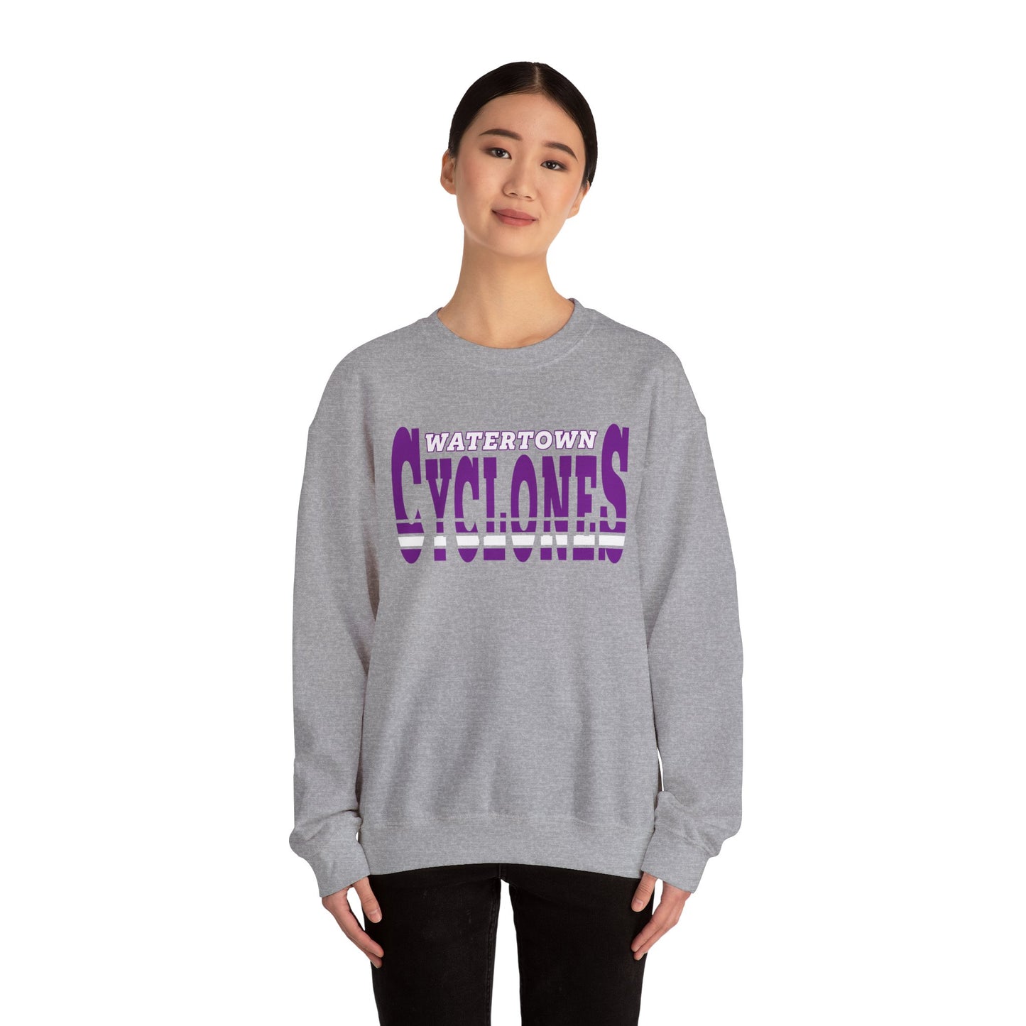 Watertown Cyclones Unisex Heavy Blend™ Crewneck Sweatshirt - Cozy Sports Apparel for Fans