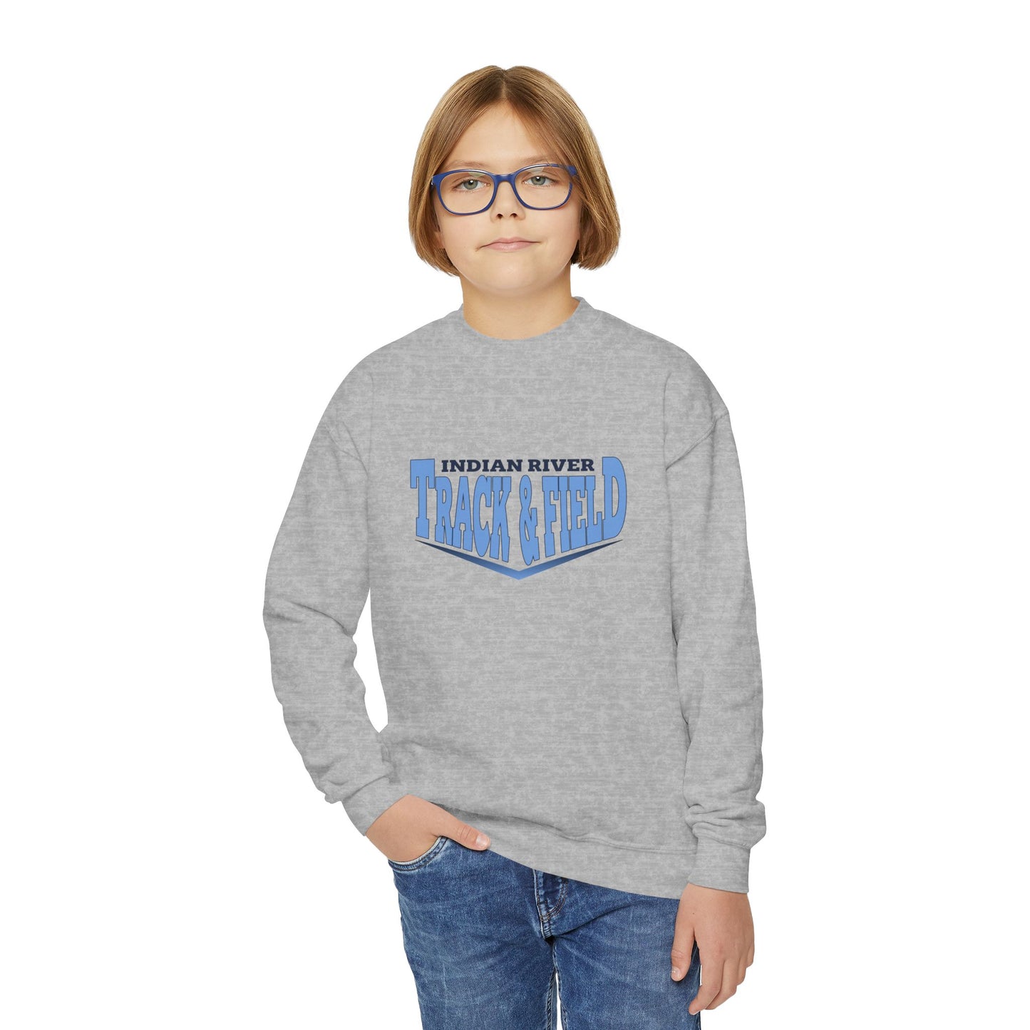 Youth Crewneck Sweatshirt - Indian River Track & Field