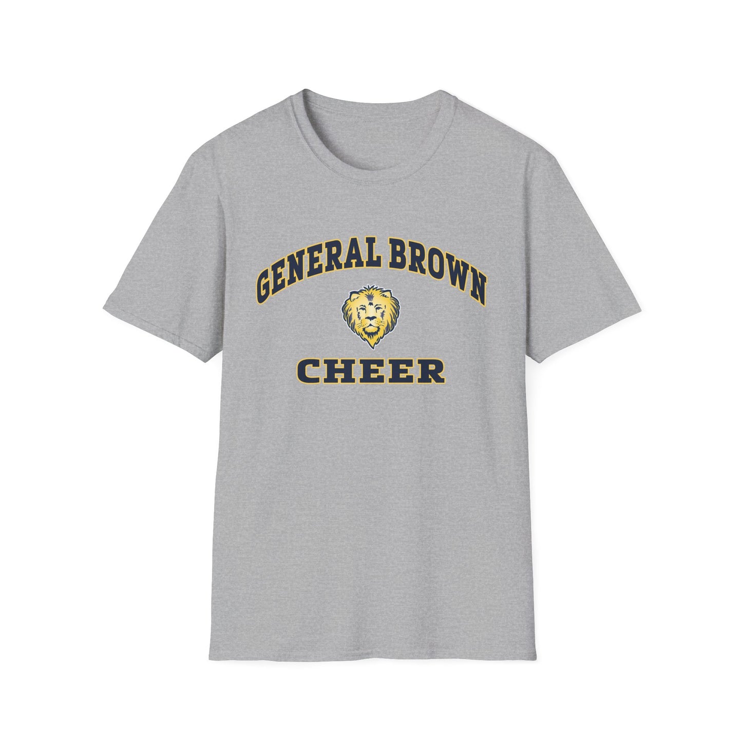 General Brown Cheer Unisex Softstyle T-Shirt - Perfect for School Spirit and Team Support