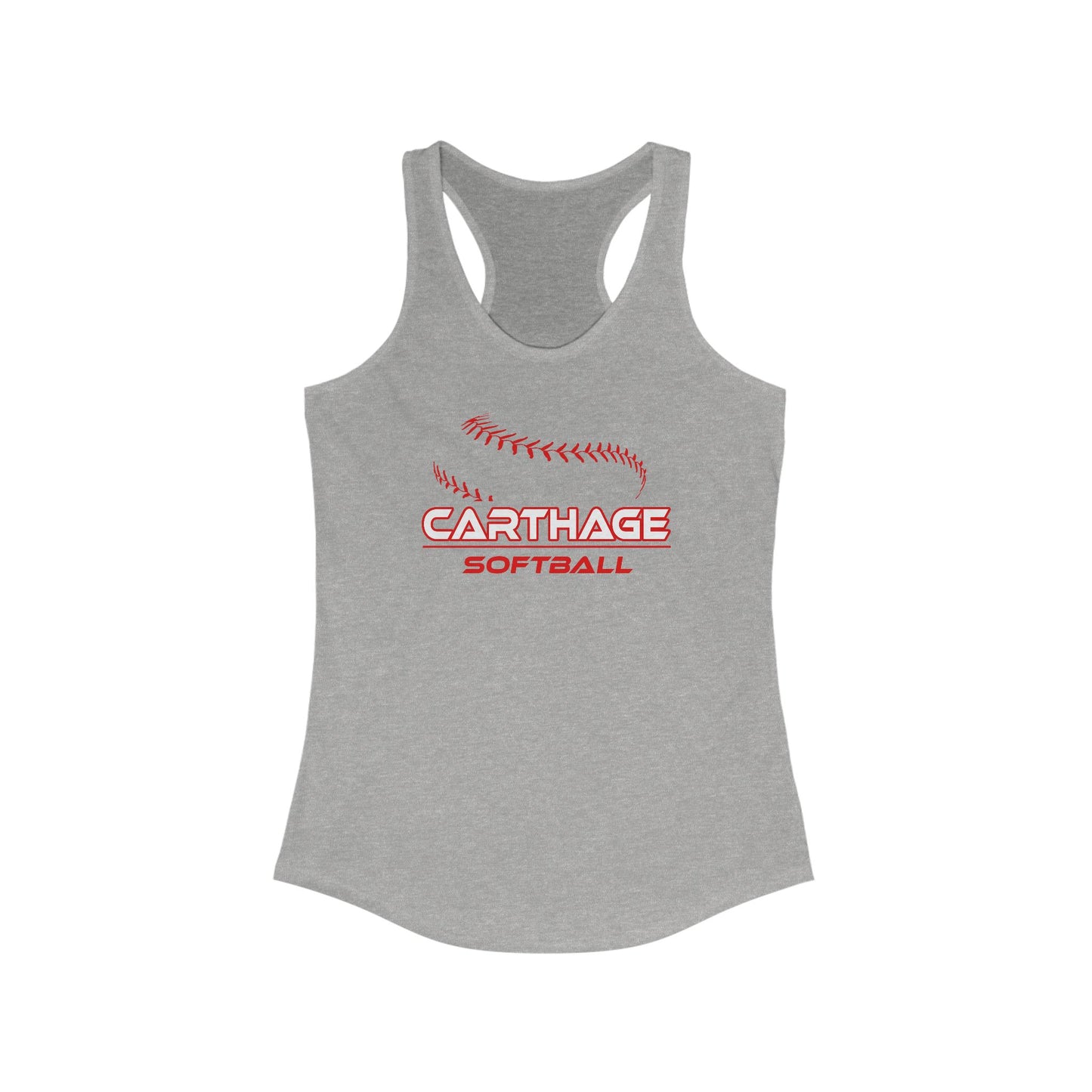 Carthage Softball Women's Racerback Tank - Sporty & Stylish Activewear