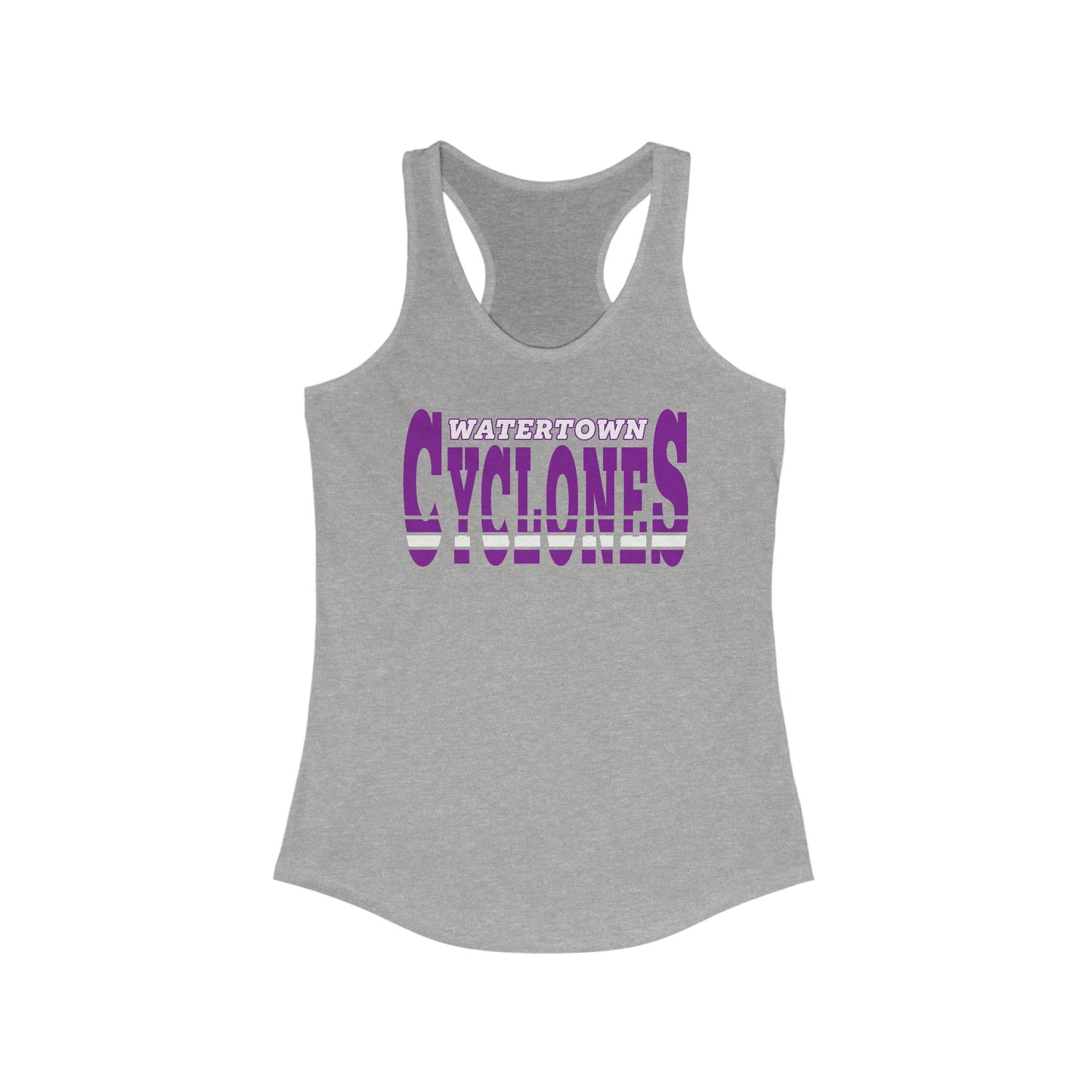 Watertown Cyclones Women's Racerback Tank Top - Perfect for Sports & Casual Wear