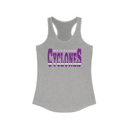 Watertown Cyclones Women's Racerback Tank Top - Perfect for Sports & Casual Wear