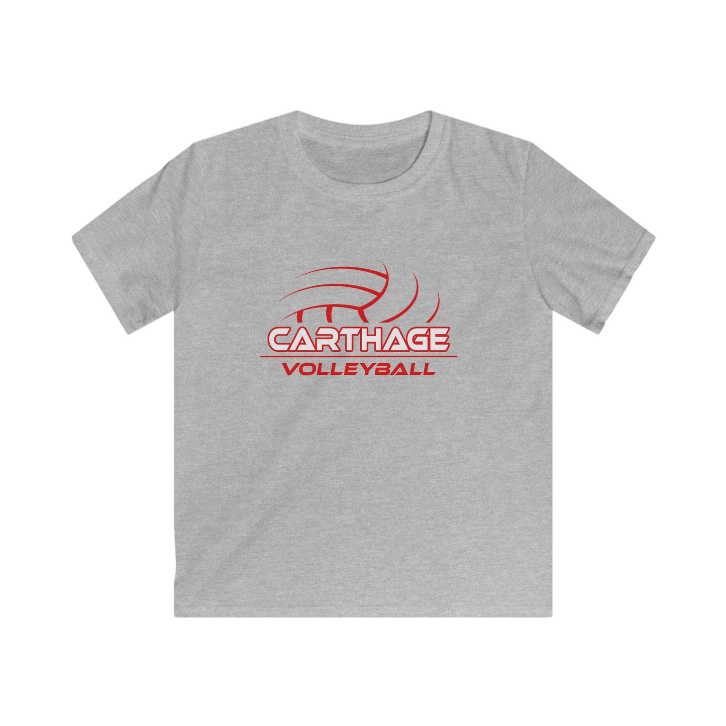 Carthage Volleyball Kids Softstyle Tee - Perfect for Young Athletes