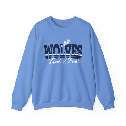 Wolves Track & Field Unisex Heavy Blend Crewneck Sweatshirt