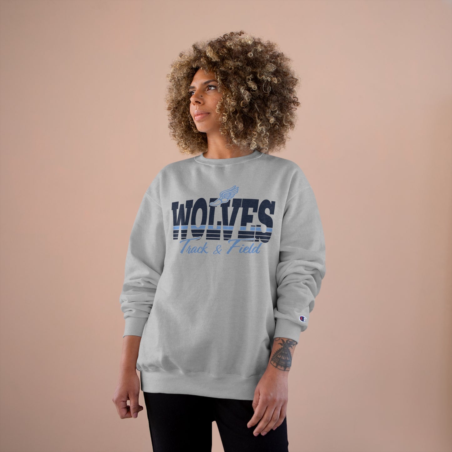 Wolves Track & Field Champion Sweatshirt - Cozy Athletic Wear for Sports Fans