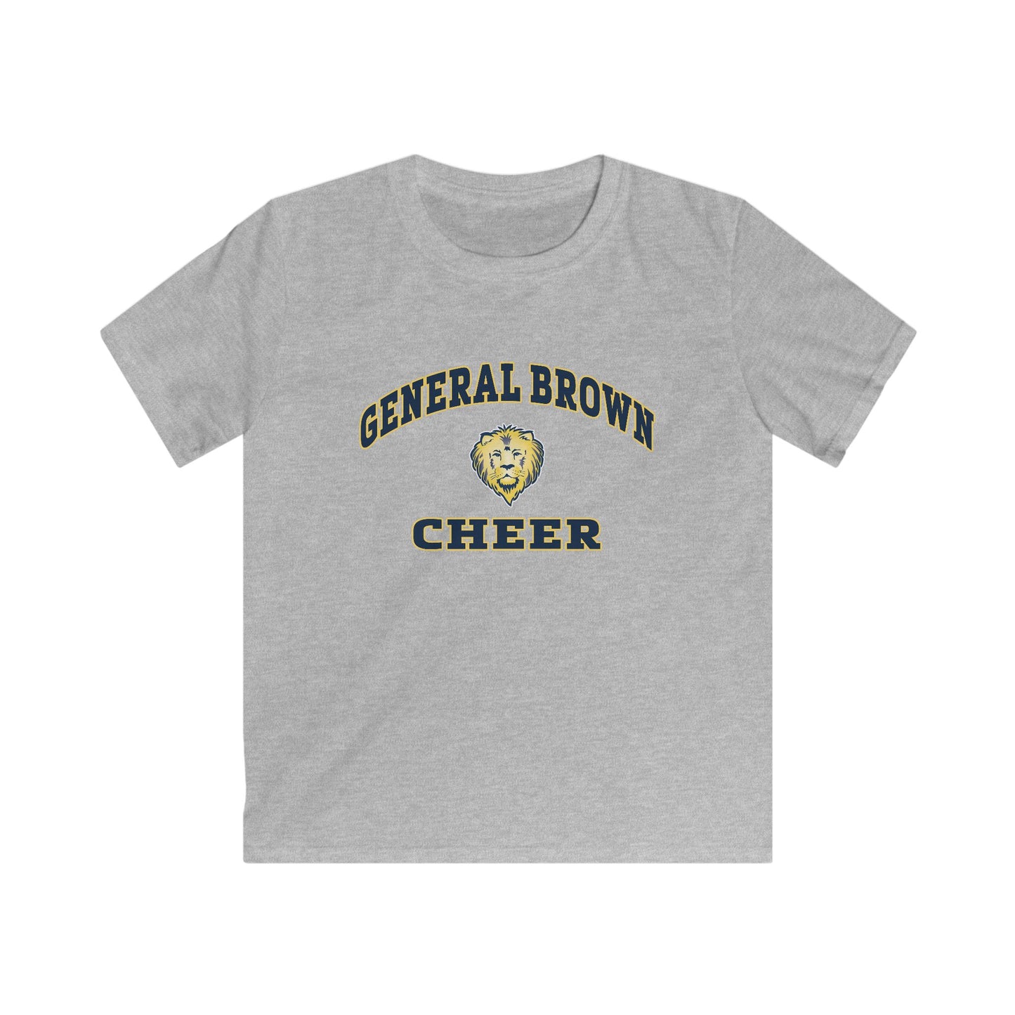 General Brown Cheer Kids Softstyle Tee