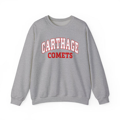 Carthage Comets Unisex Heavy Blend Crewneck Sweatshirt - Cozy Sportswear for Fans