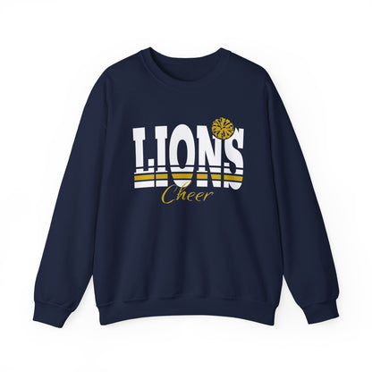 Lions Cheer Unisex Crewneck Sweatshirt - Comfortable Sports Apparel