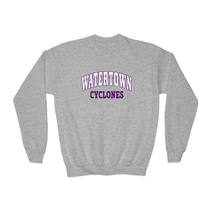 Watertown Cyclones Youth Crewneck Sweatshirt - Comfortable and Stylish Gift for Young Fans