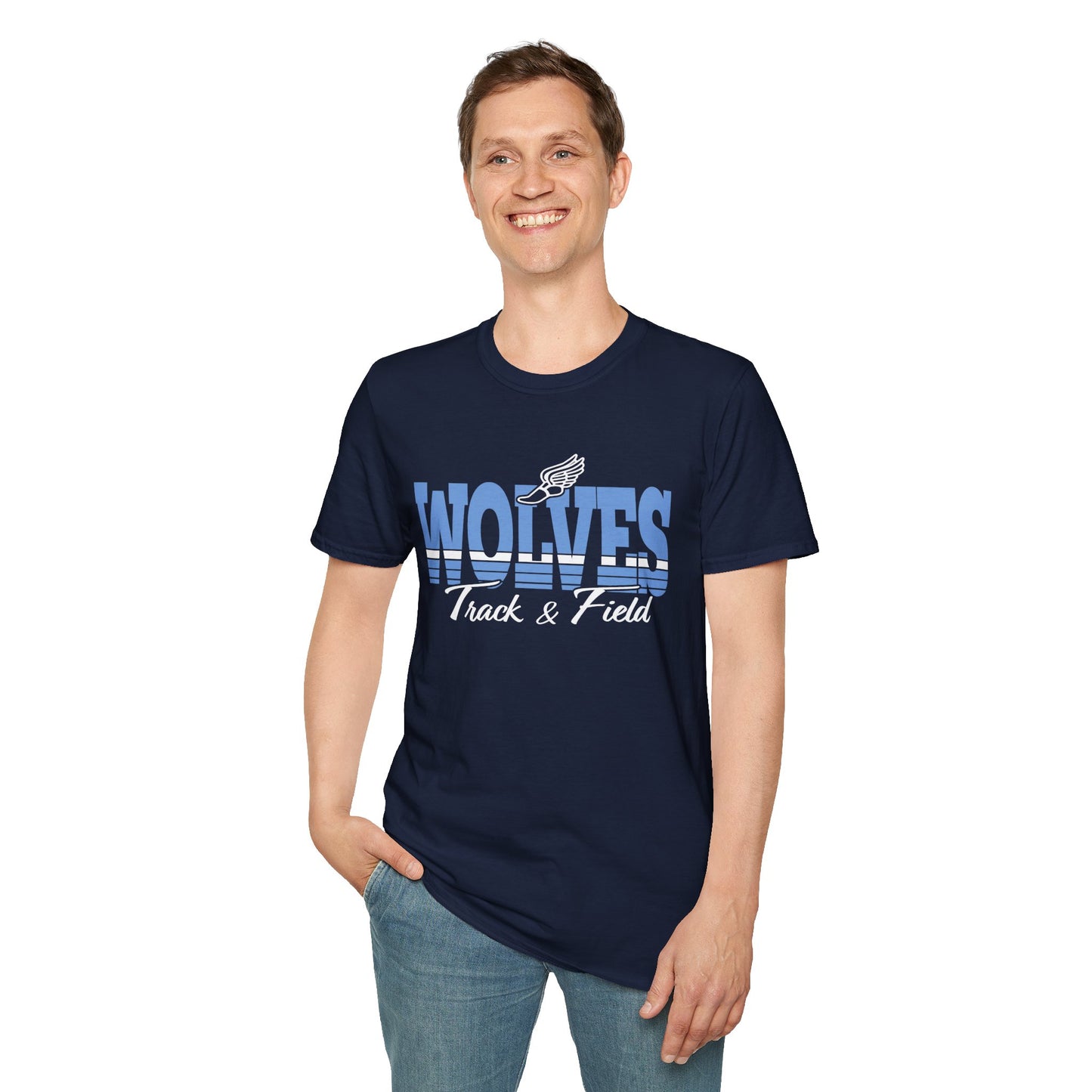 Wolves Track & Field Unisex Softstyle T-Shirt - Athletic Spirit Wear