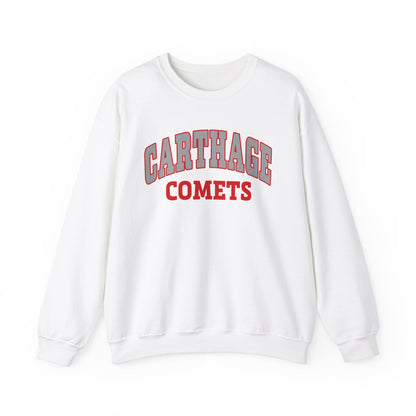 Carthage Comets Unisex Heavy Blend Crewneck Sweatshirt - Cozy Sportswear for Fans