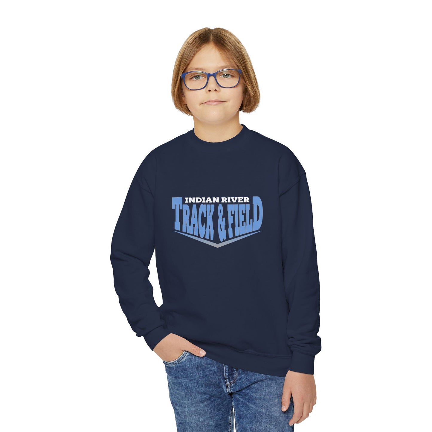 Youth Crewneck Sweatshirt - Indian River Track & Field