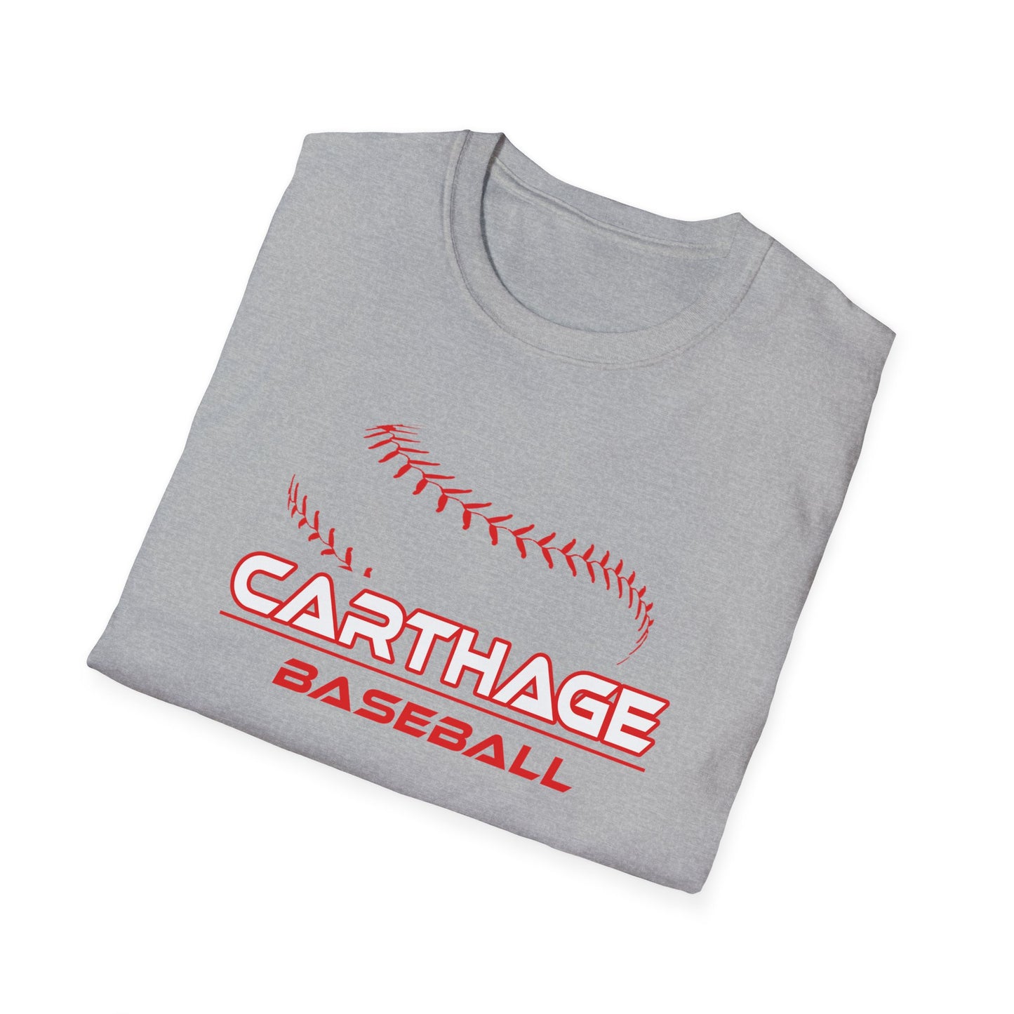 Carthage Baseball Unisex Softstyle T-Shirt - Comfortable Sports Tee for Fans