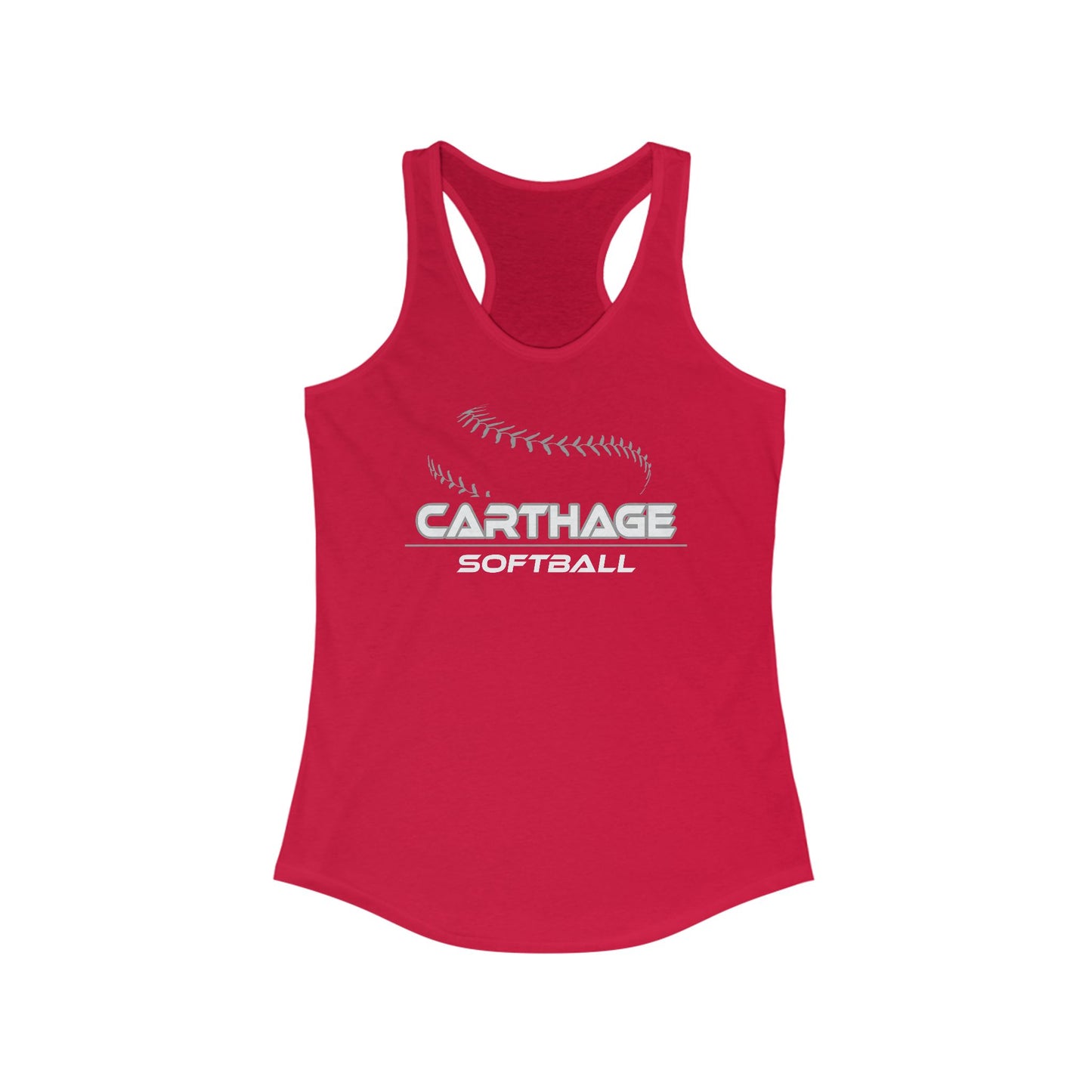 Carthage Softball Women's Racerback Tank - Sporty & Stylish Activewear